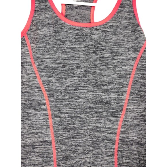 Splash Womens Size OS Tank Cami Gray Pink Stretch Racerback Athletic Activewear - Picture 2 of 4